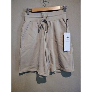 Alo Yoga Womens High Waist California Sand Loose Easy Sweat Shorts Size Small